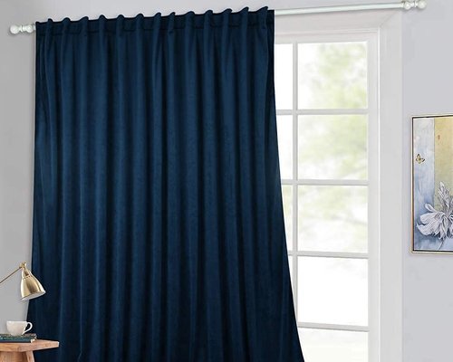 Navy Blue Velvet Curtains