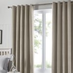 Tyla Natural Blackout Eyelet Curtains