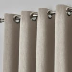 Tyla Natural Blackout Eyelet Curtains Fabric